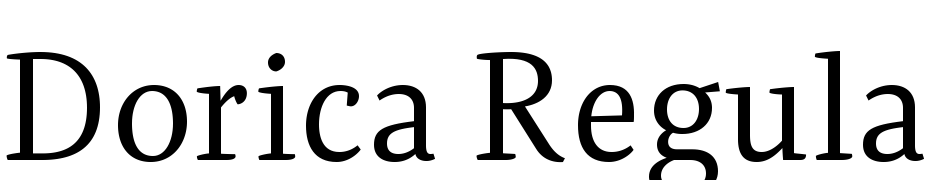 Dorica Regular cкачати шрифт безкоштовно